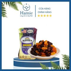 Nho Khô Raisins Sunview California Seedless Medly Grapes 425g Mỹ