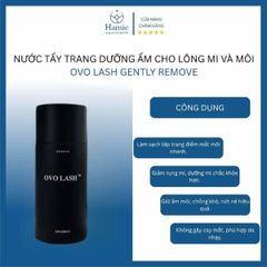 Nước Tẩy Trang Dưỡng Ẩm Cho Lông Mi Và Môi OVO Lash Gently Remove 80ml Mỹ