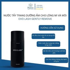 Nước Tẩy Trang Dưỡng Ẩm Cho Lông Mi Và Môi OVO Lash Gently Remove 80ml Mỹ