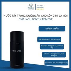 Nước Tẩy Trang Dưỡng Ẩm Cho Lông Mi Và Môi OVO Lash Gently Remove 80ml Mỹ