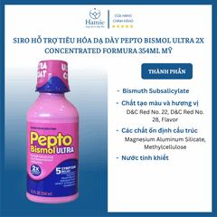 Siro Pepto Bismol Ultra 2X 354ml Của Mỹ - Hỗ Trợ Dạ Dày & Tiêu Hóa