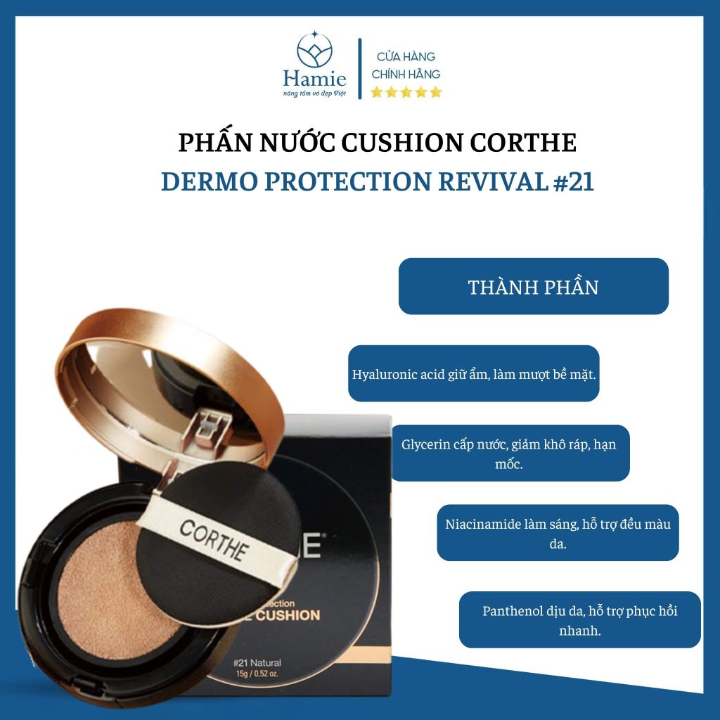 Phấn Nước Cushion Corthe Dermo Protection Revival #21 15gr Hàn Quốc