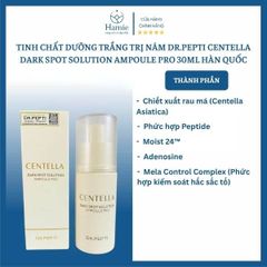Serum Dưỡng Trắng Trị Nám Dr.Pepti Centella Ampoule Pro 30ml Hàn Quốc
