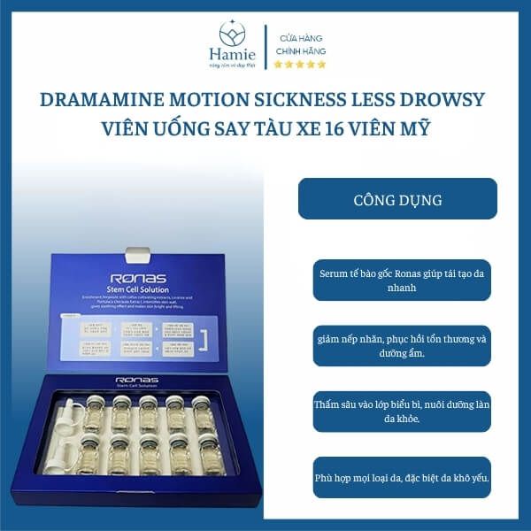 Serum Tế Bào Gốc Ronas Stem Cell Solution 5ml x 10 Ống Hàn Quốc