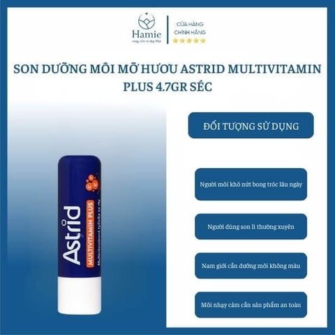 Son Dưỡng Môi Mỡ Hươu Astrid Multivitamin Plus 4.7gr Séc