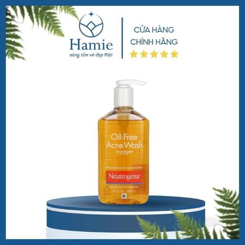 Sửa Rửa Mặt Neutrogena Oil-Free Acne Wash 269ml Mỹ