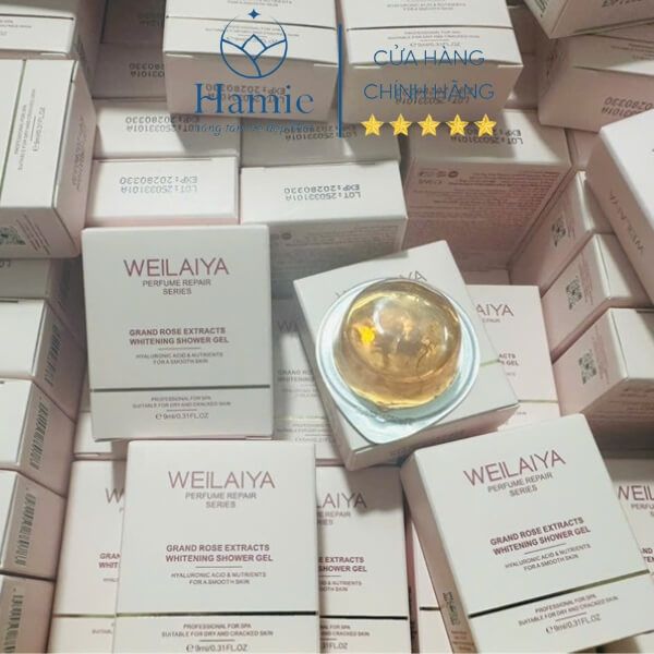 Sữa Tắm Weilaiya Hoa Hồng Damask 450ml Hồng Kông