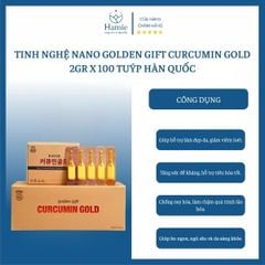 Tinh nghệ Nano Golden Gift Curcumin Gold 2gr x 100 Tuýp Hàn Quốc