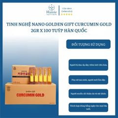 Tinh nghệ Nano Golden Gift Curcumin Gold 2gr x 100 Tuýp Hàn Quốc