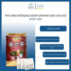 Trà Giảm Mỡ Bụng Genpi Orihiro 3gr x 60 Gói Nhật Bản