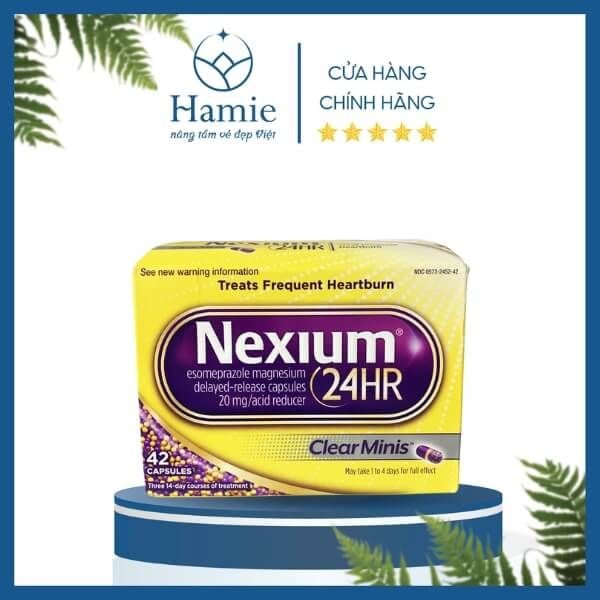 Viên Uống Nexium 24hr Hỗ Trợ Đau Bao Tử Viêm Loét Dạ Dày Mỹ Chính Hãng