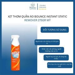 Xịt Thơm Quần Áo Bounce Instant Static Remover 275gr Mỹ
