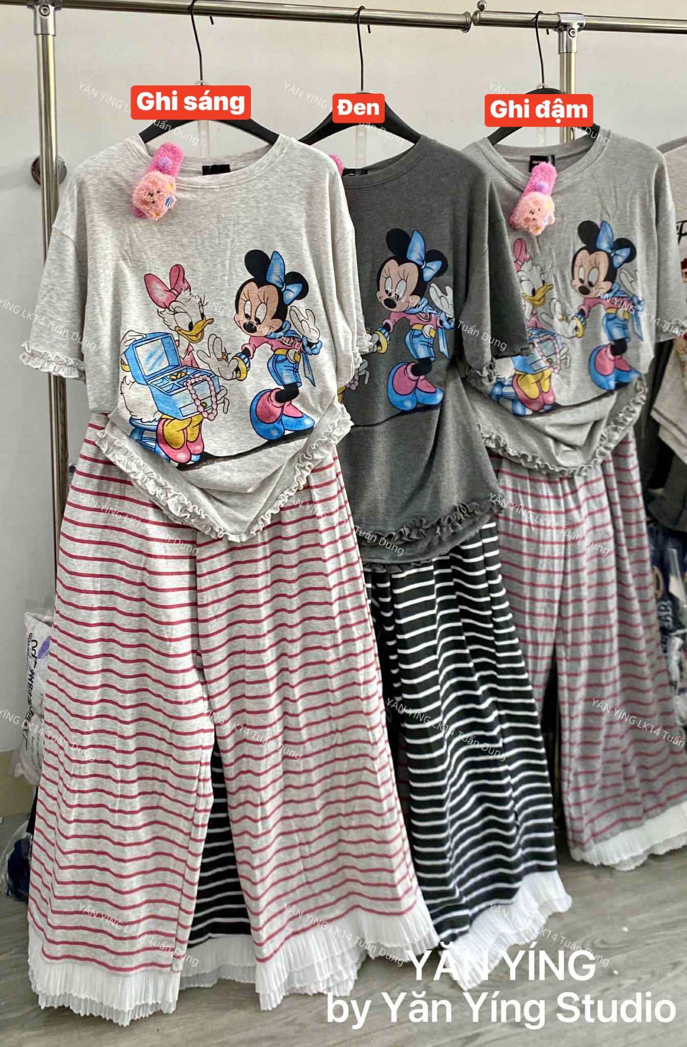  Bộ MIC quần kẻ + kẹp B20 