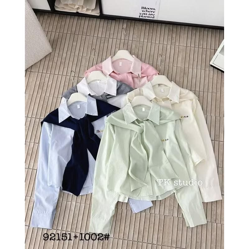  Sơ mi + khăn len QC C37 