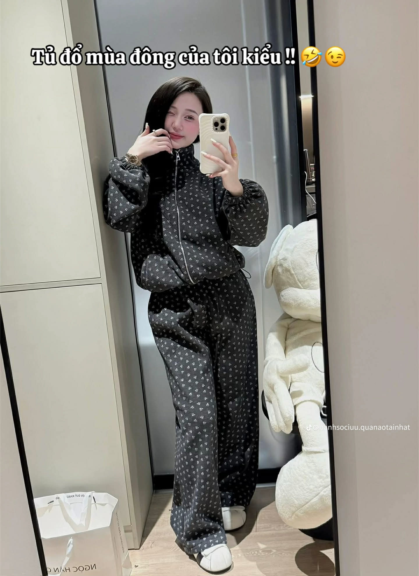  Bộ len hoa lót lông B155 