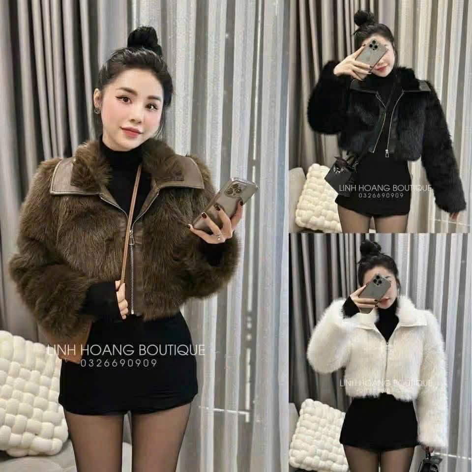  Áo lông cổ da C131 