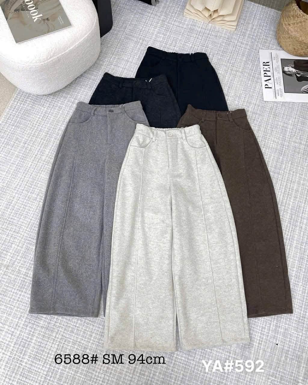  Quần dạ gân khóa Q4 