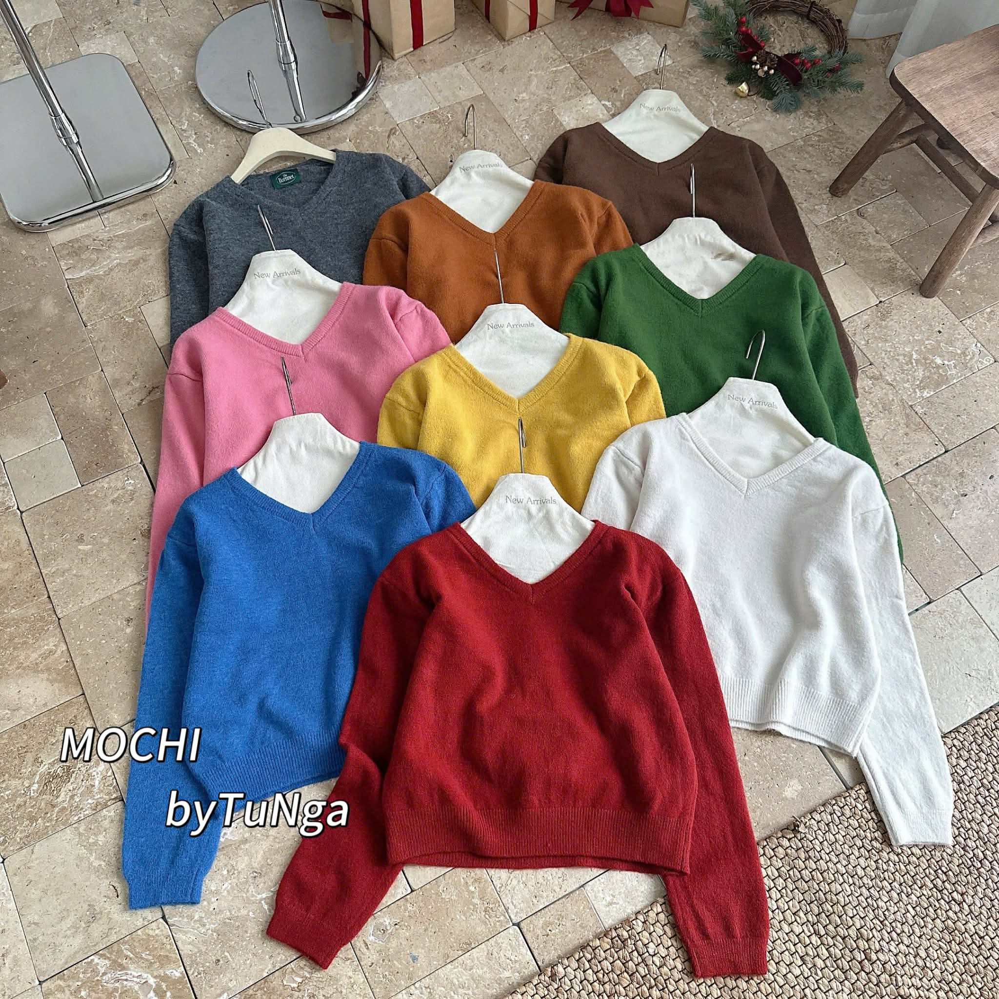  Len cổ tim nhiều màu C88 