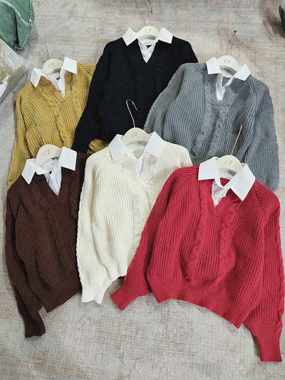  Len thừng phối cổ sơ mi C67 