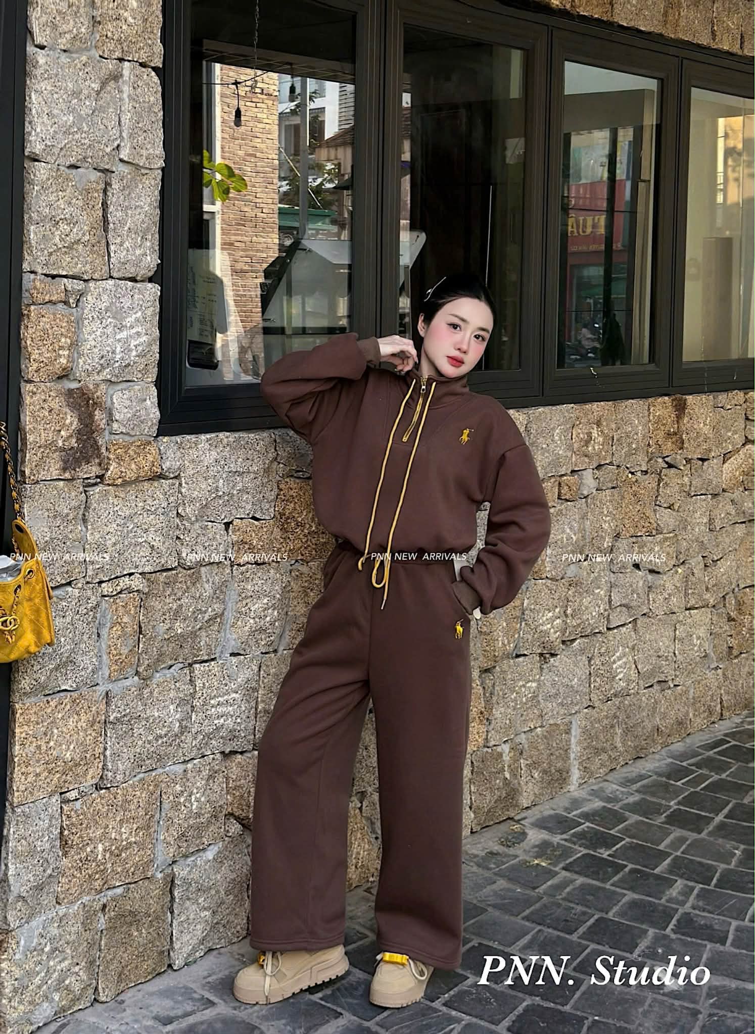  Bộ nỉ nâu lót lông B141 