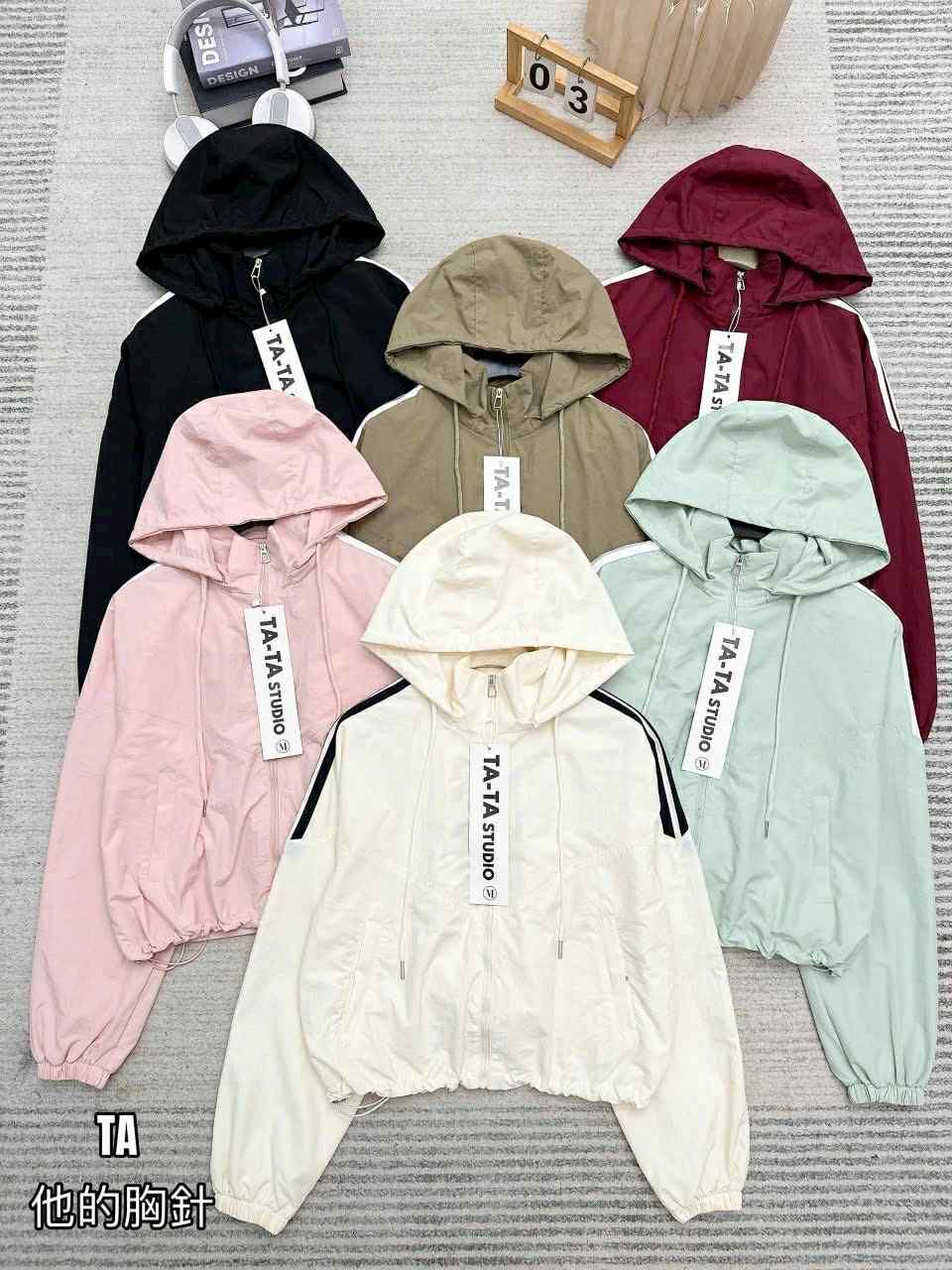  Khoác gió sọc mũ K45 