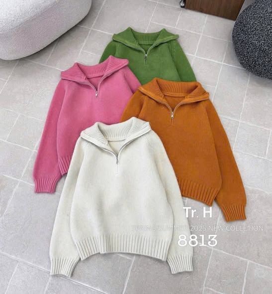  Áo len khóa lửng C3 