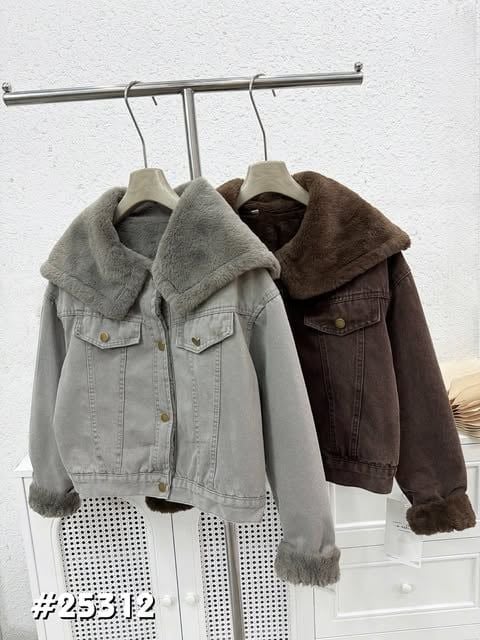  Khoác bò cổ lông C74 