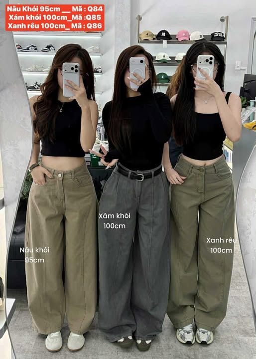  Quần nâu khói 95cm Q84 