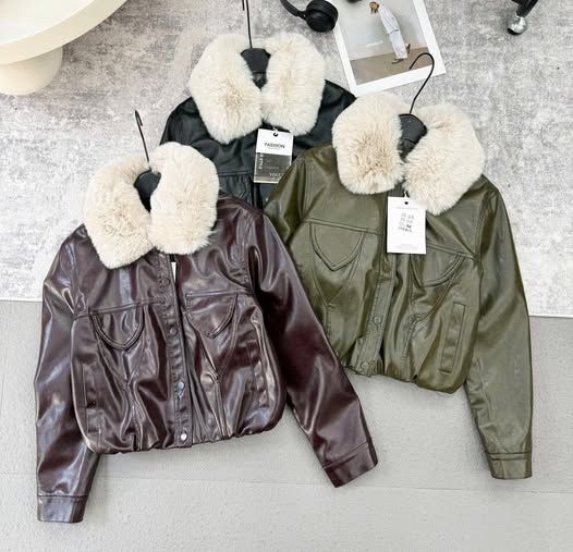  Áo da mới cổ lông C206 