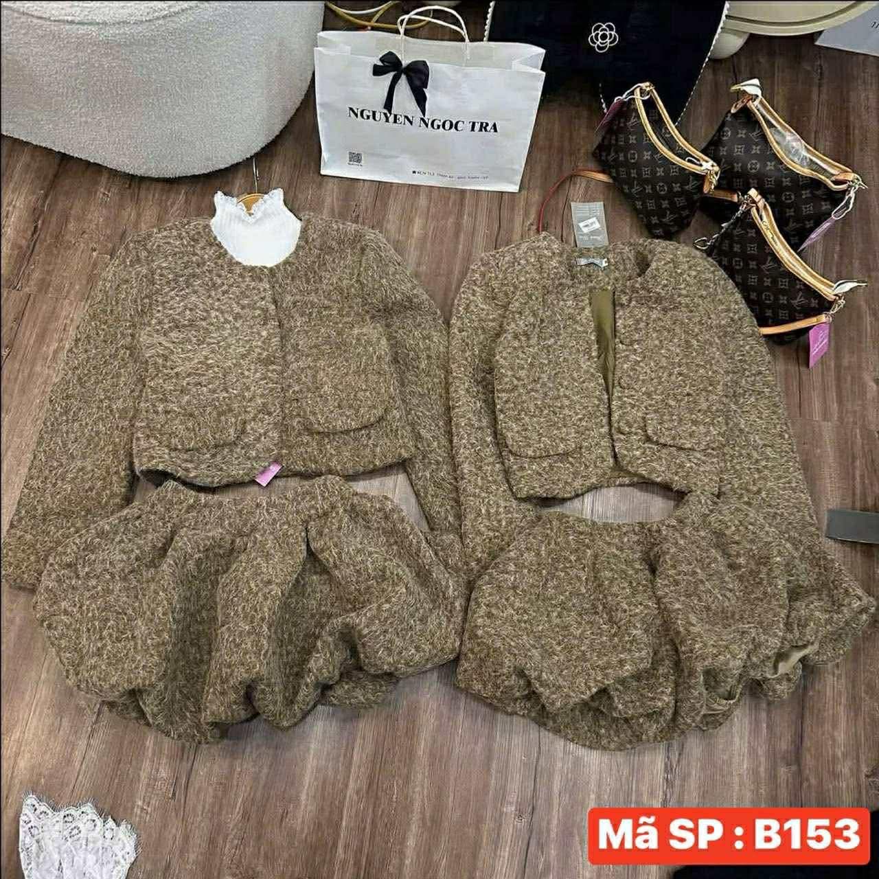  Set dạ xù + quần bồng B153 
