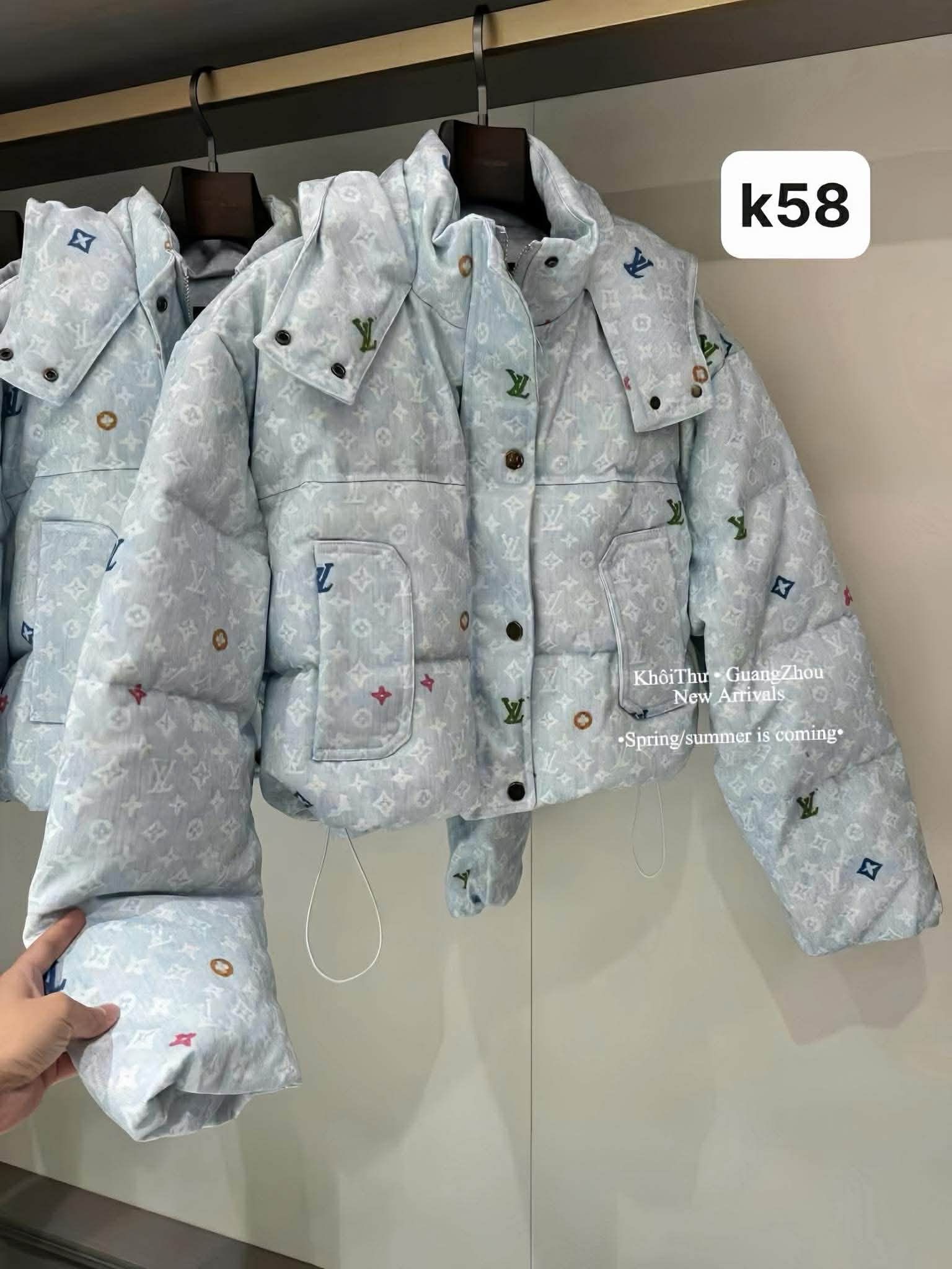  Áo phao lv xanh K58 