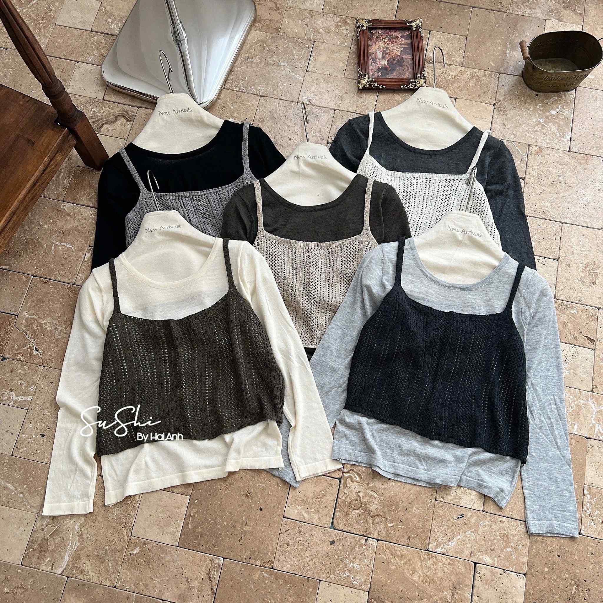  set áo kèm 2 dây len A44 