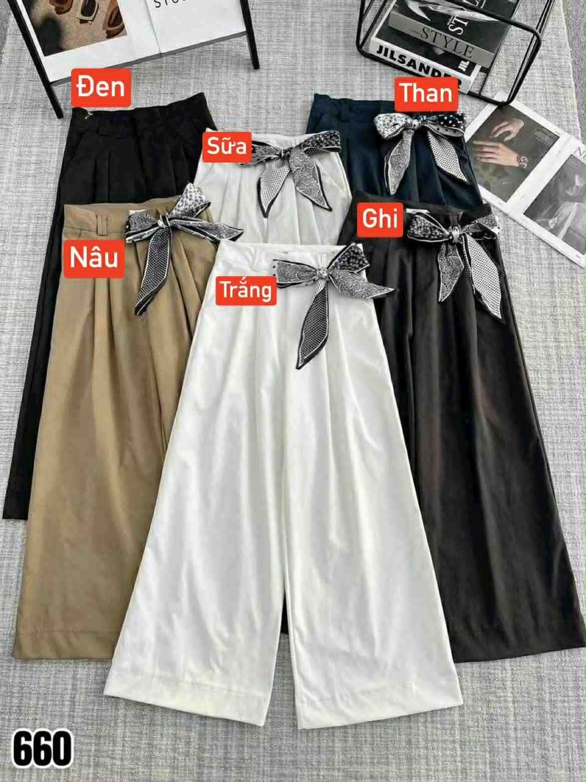  Quần Kaki kèm khăn lụa Q67 