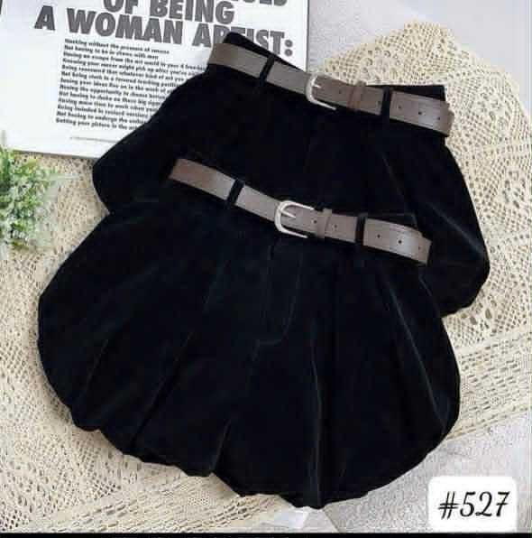  Quần nhung bồng kèm đai Q22 