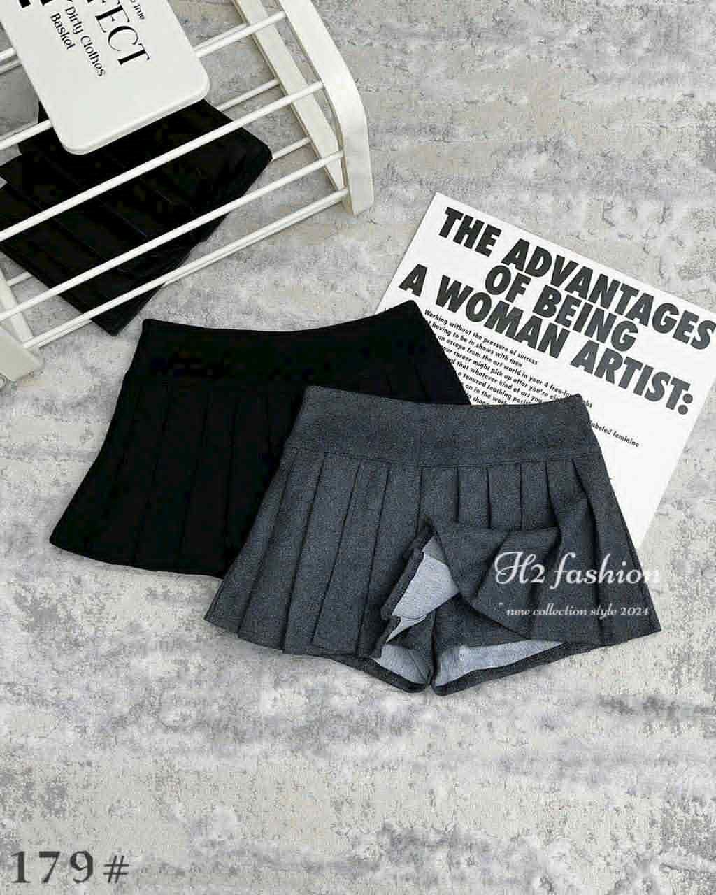  Chân váy dạ xếp ly CV33 