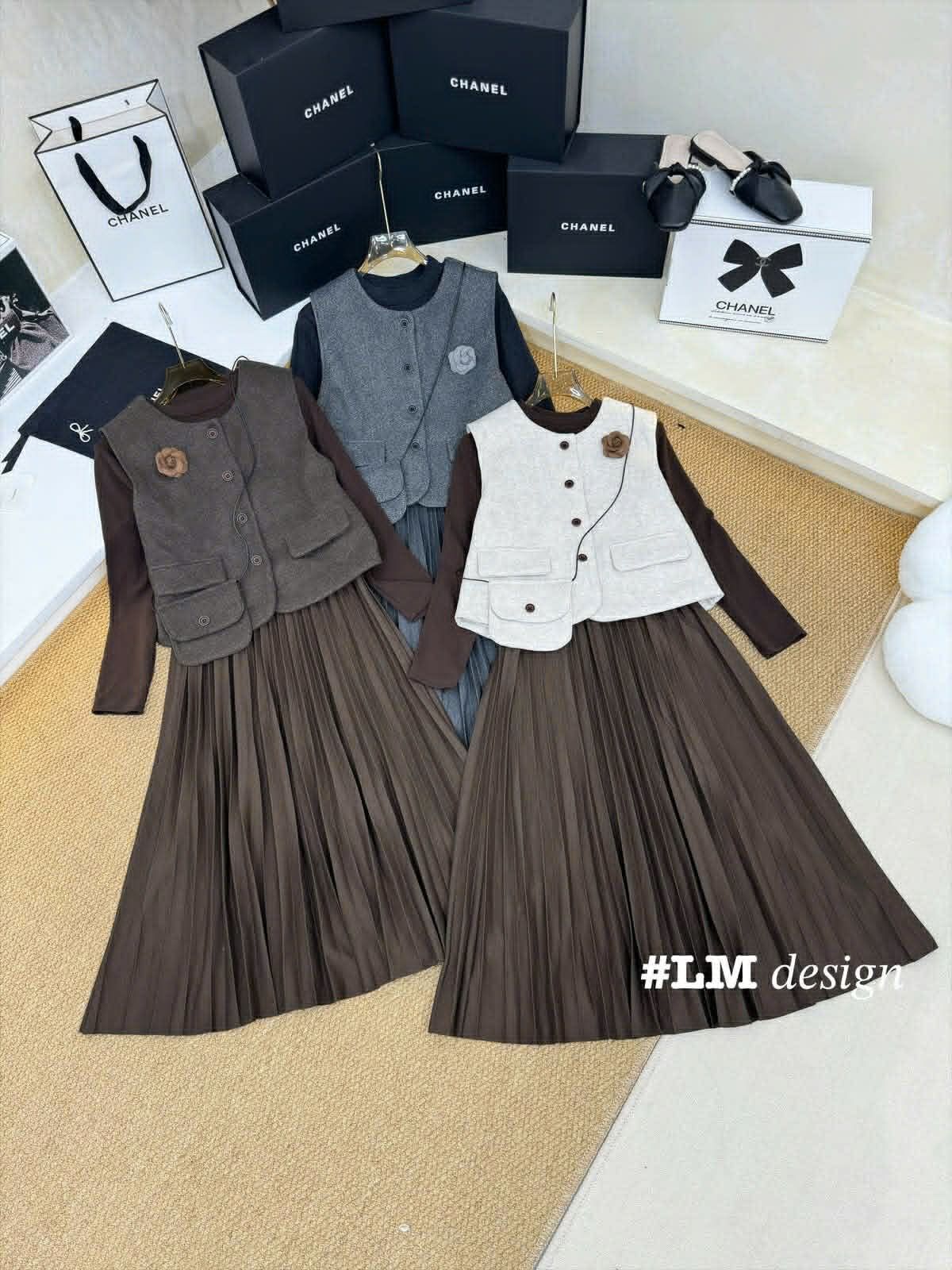  Set váy gile + túi (CK CỌC) B88 