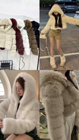  Khoác lông chồn QCCC C62 