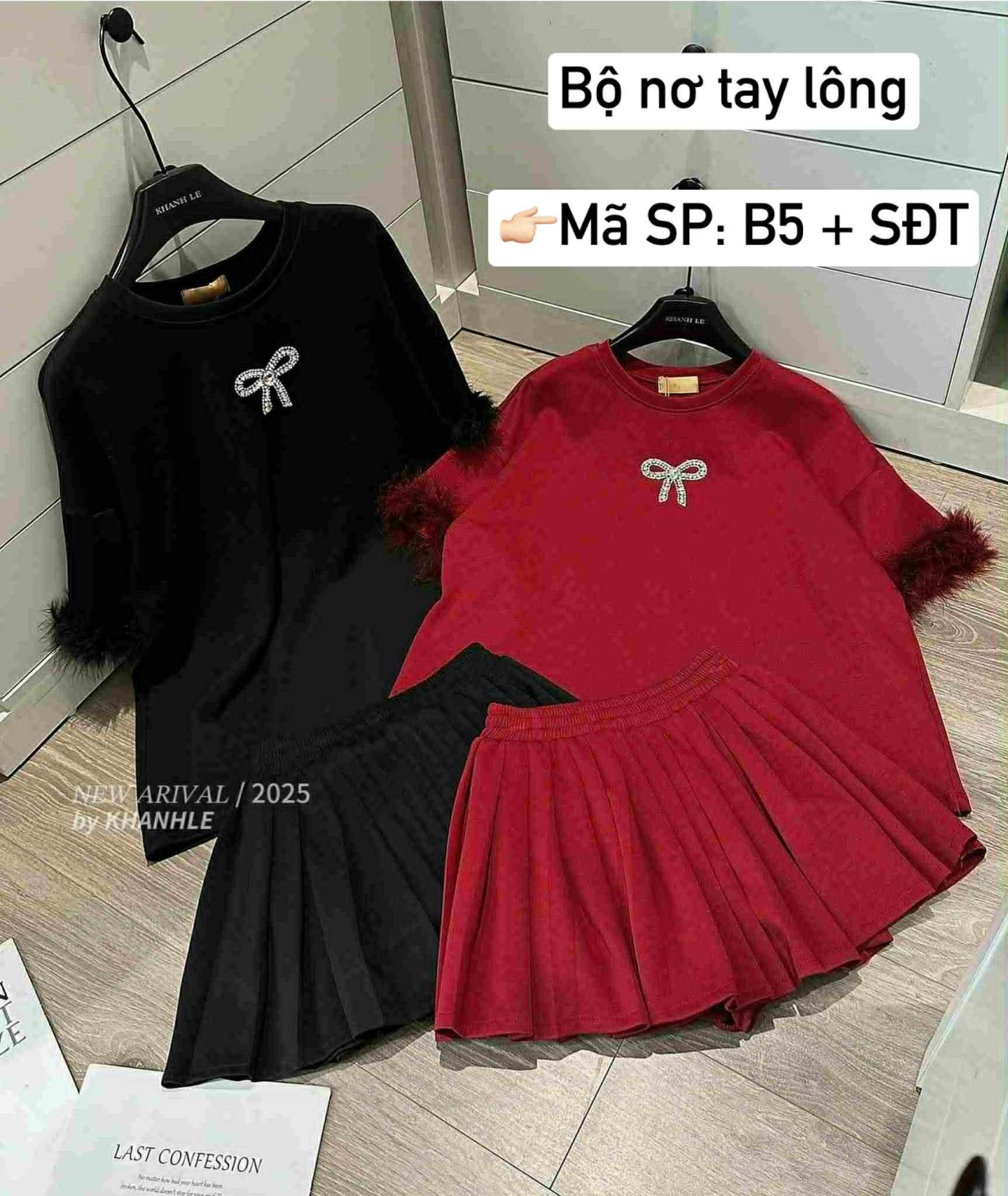  Bộ nơ tay lông B5 