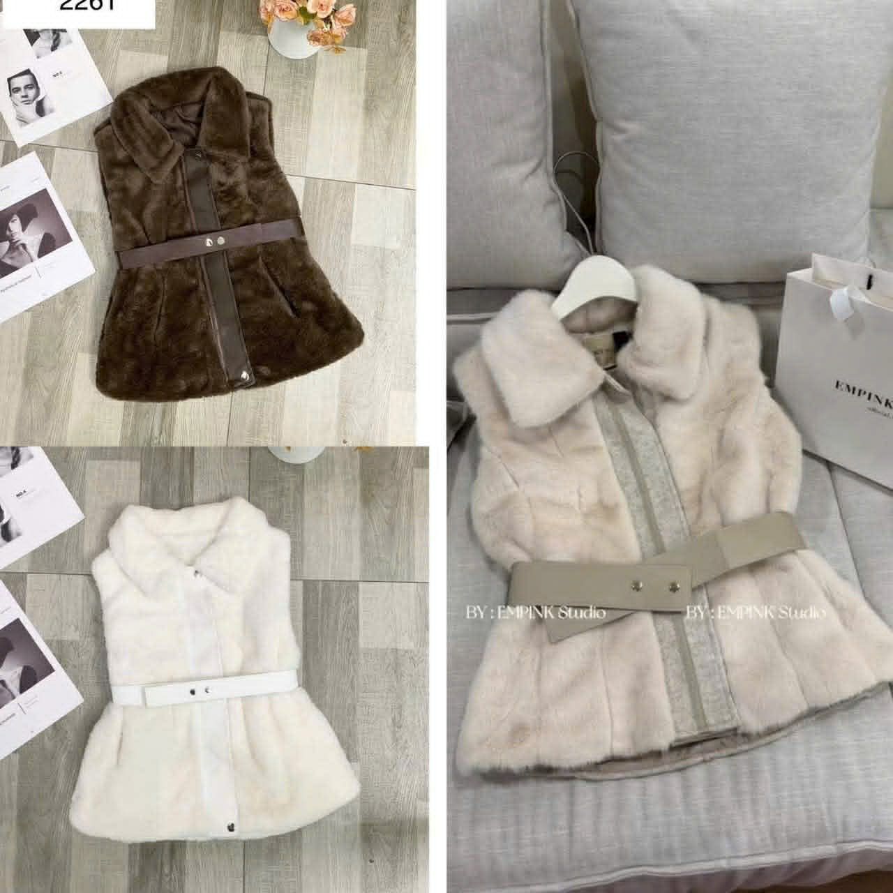  Gile lông đai cổ bẻ C105 