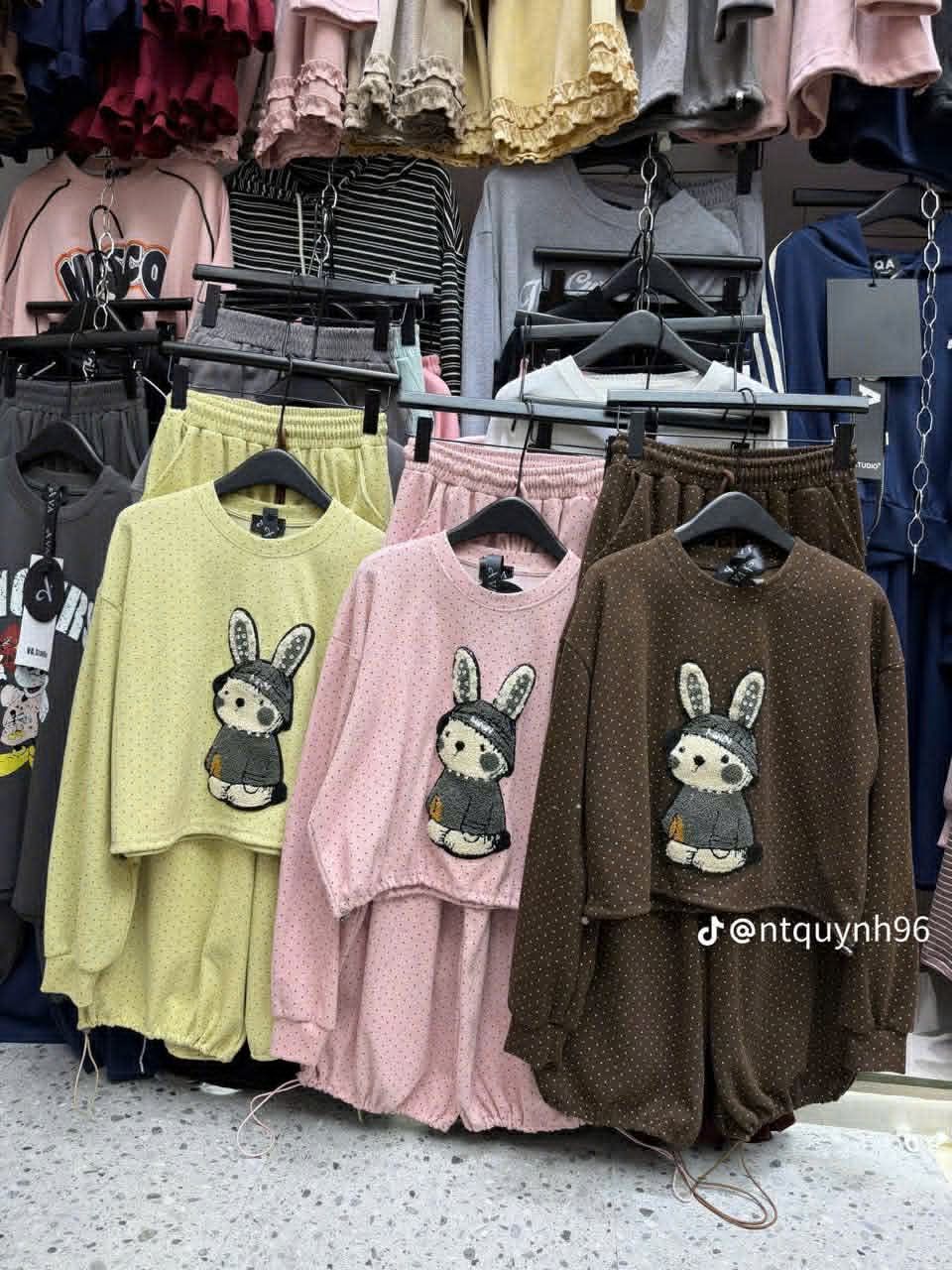  Bộ thỏ tai dài chấm bi B95 