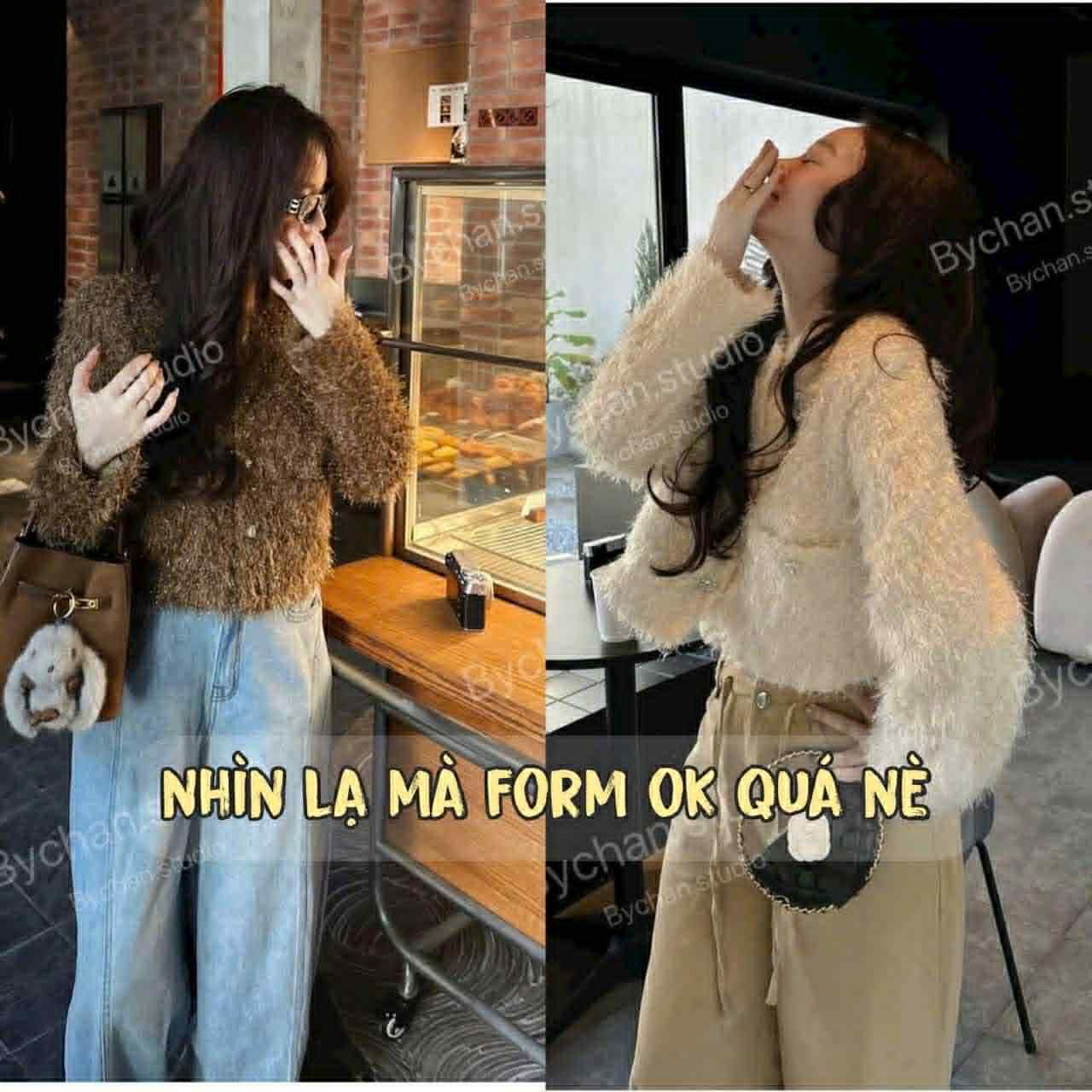  Áo dạ tua rua C284 