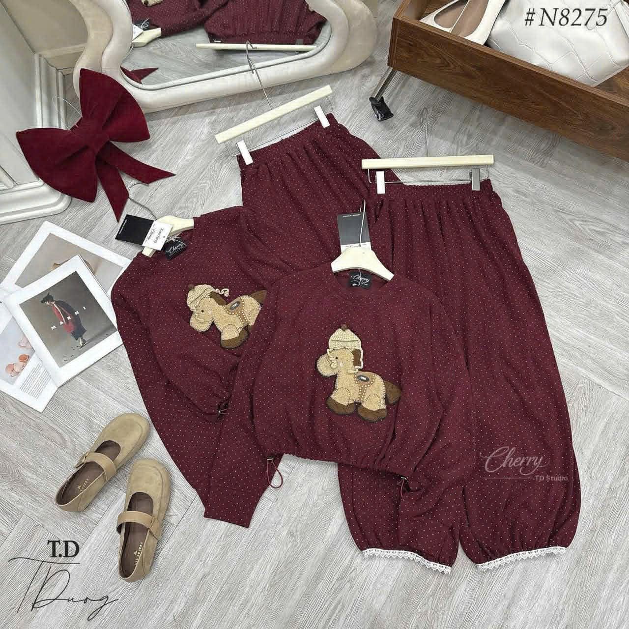  Bộ ngựa đỏ chấm bi B21 