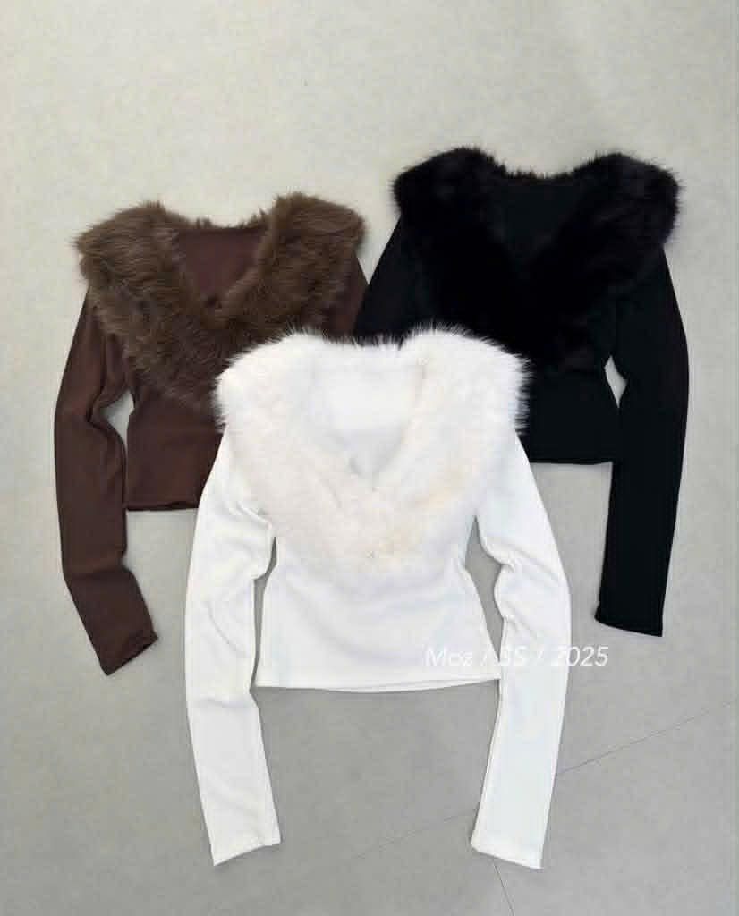  Áo cổ lông mới C134 
