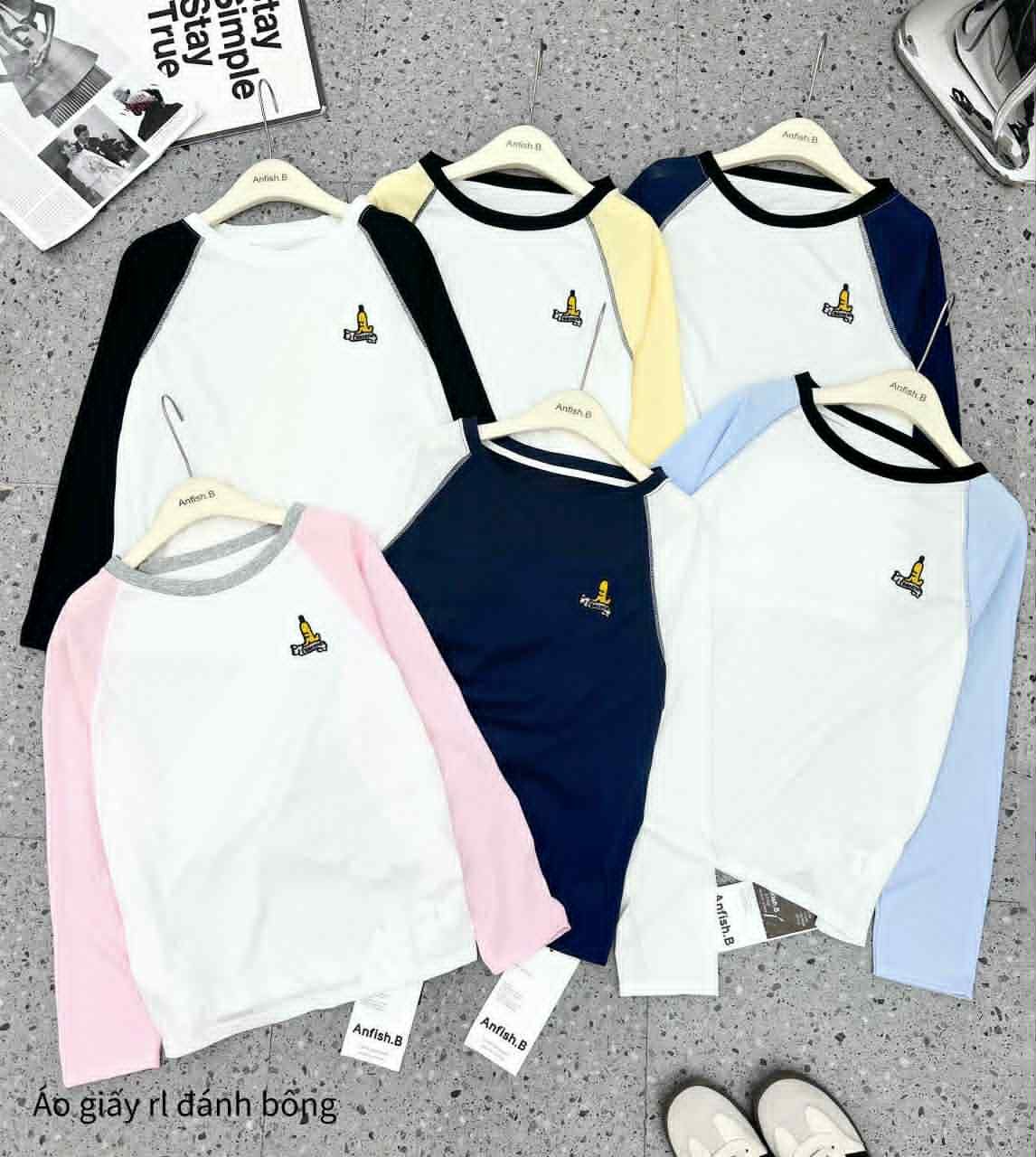  áo dài tay phối H32 