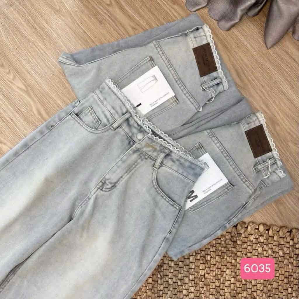  Quần bò viền ren Q112 