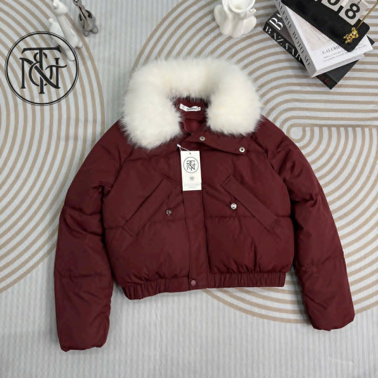  Phao đỏ cổ lông C230 