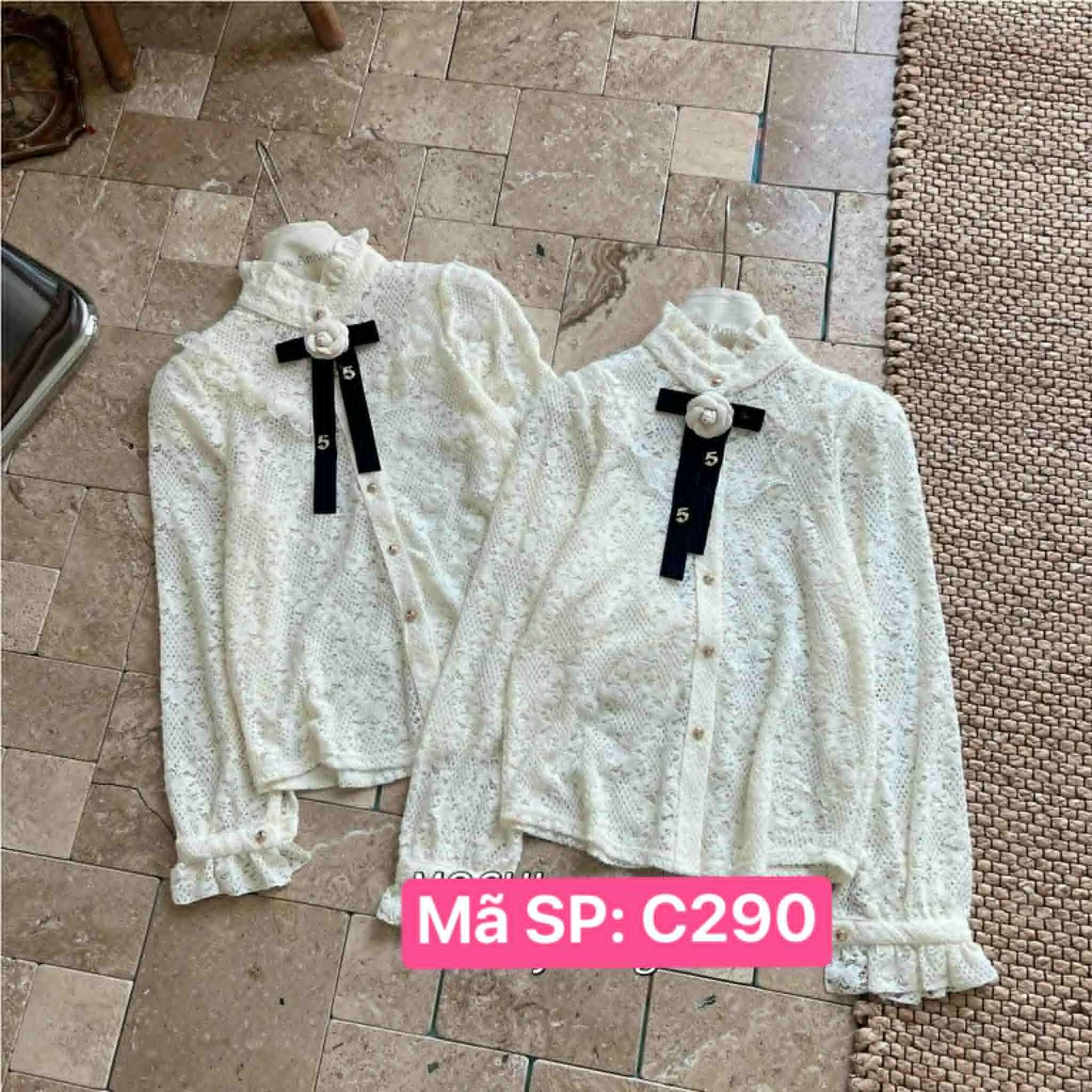  Áo ren tag hoa trà C290 