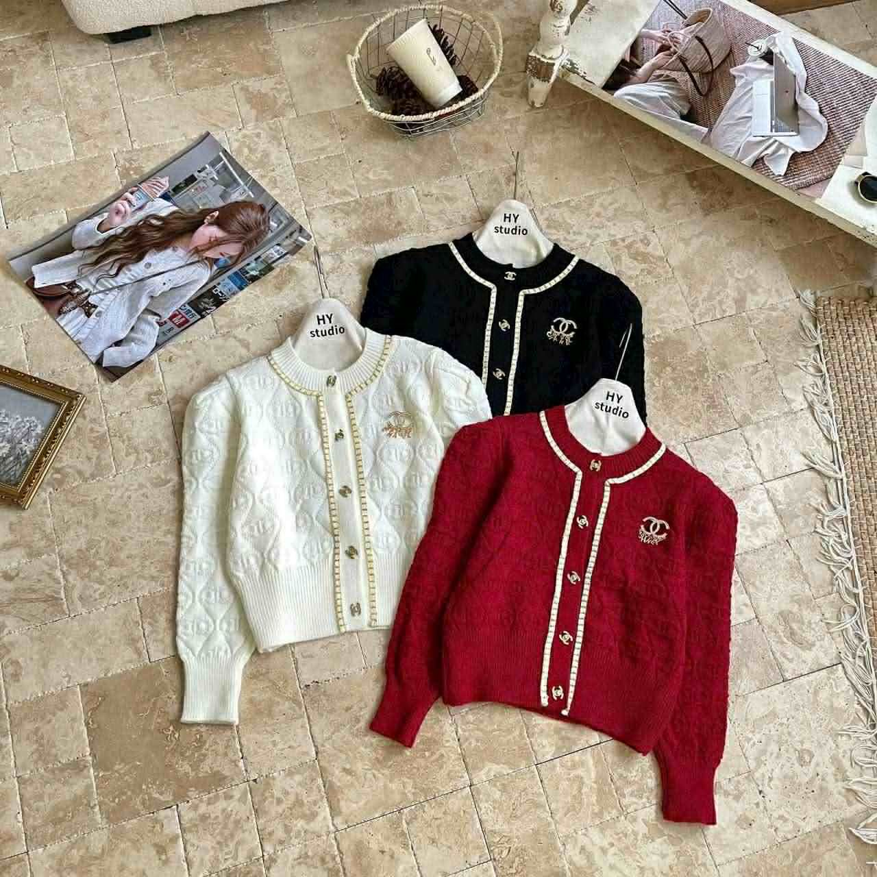  Áo len chanel viền D1 