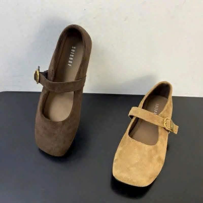  Giày búp bê da lộn G22 