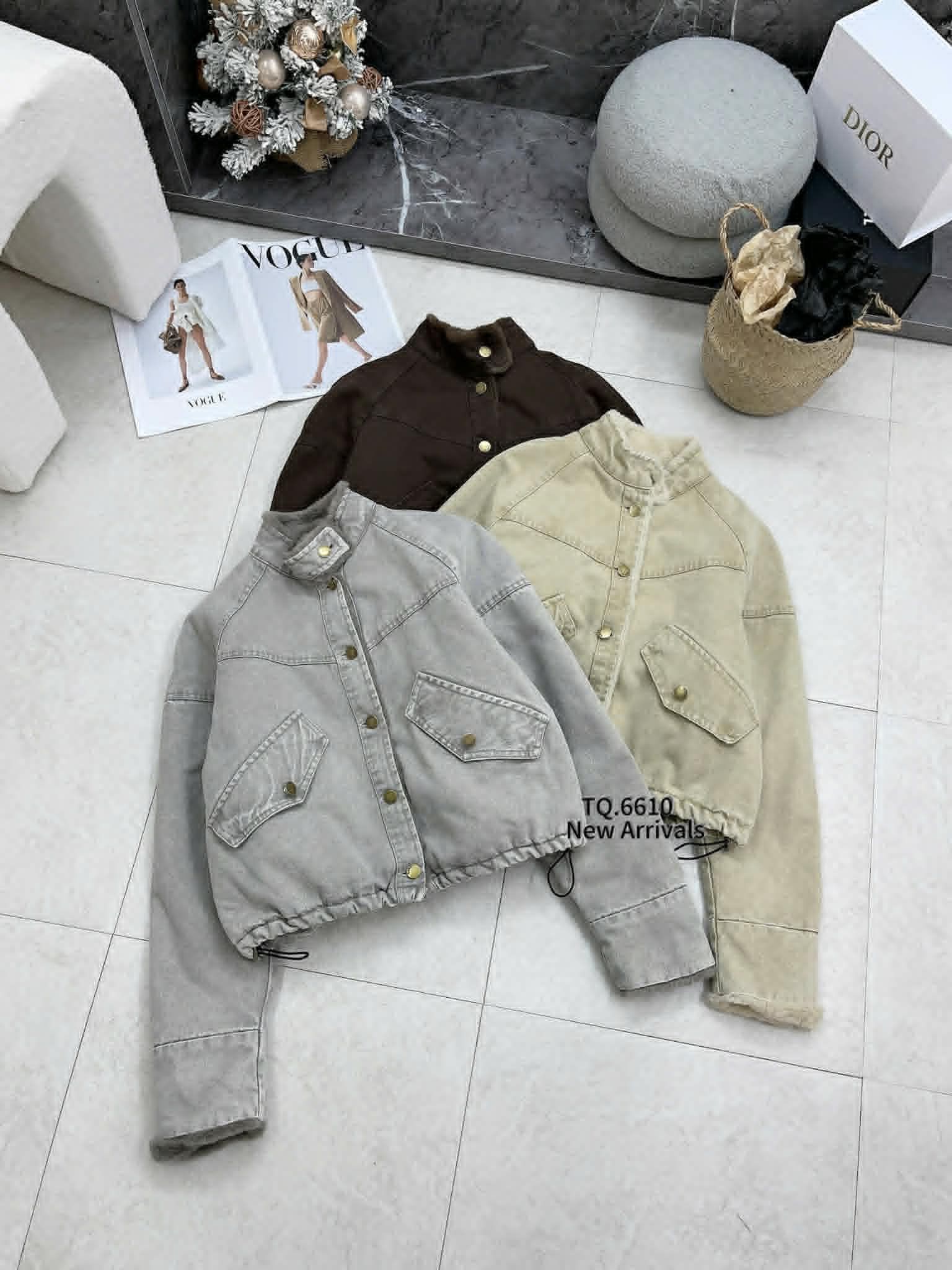  Áo bò lông rút eo (CK CỌC) E114 